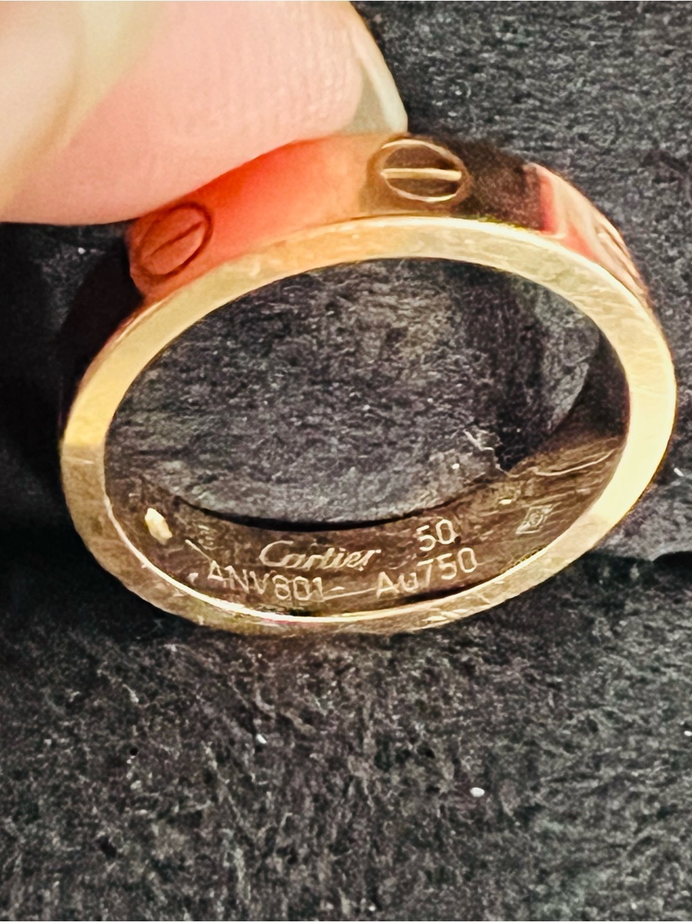 Authentic Cartier Love Ring in Pink Gold with Red Box - Picture 2 of 6